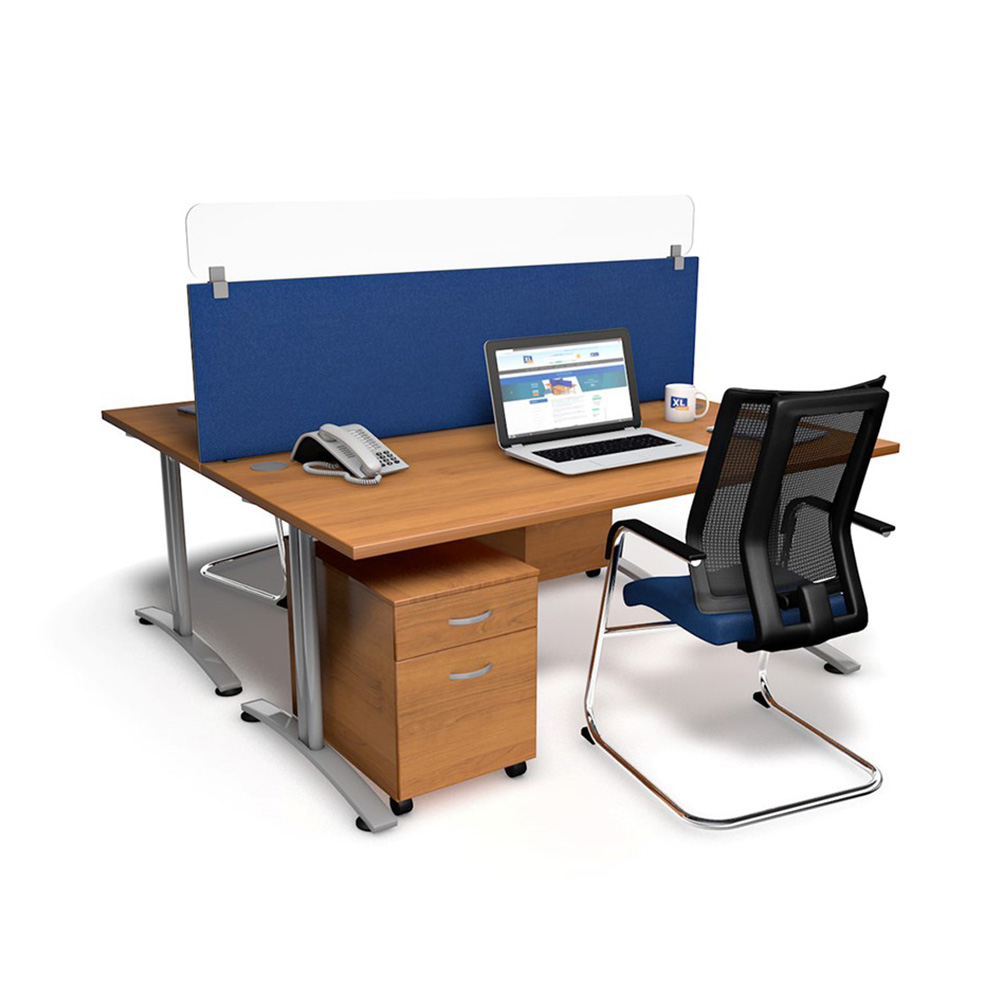 Spectrum Plus Acrylic Glass Desk Screen Topper - Adds Height And Protection To Existing Screens
