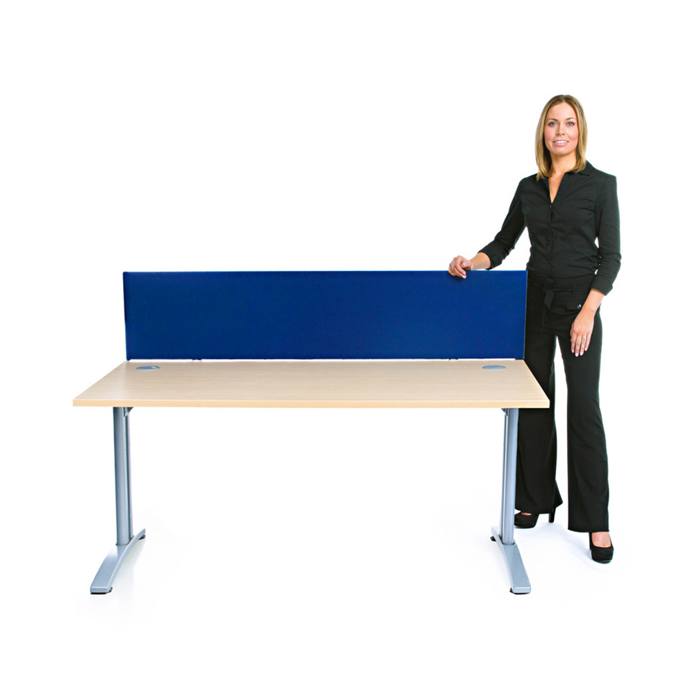 Speedy® Desk Dividers And Partitions 1400mm Wide With Royal Blue Fabric