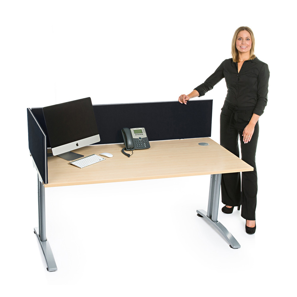 Standard Acoustic Desk Screens Are Available in a Range of Sizes To Suit Any Office Desk 