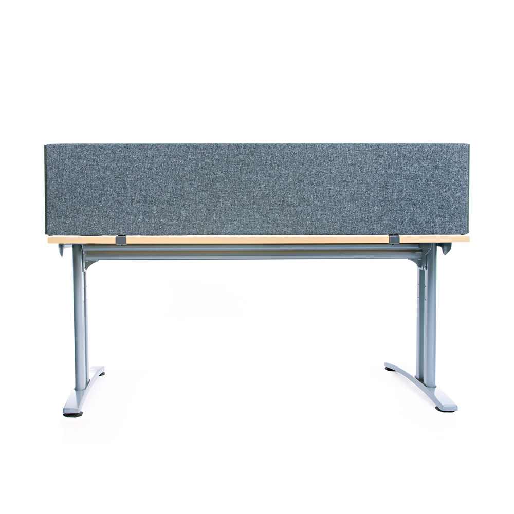 Standard Acoustic Desk Screens With Grey Foam Backed Fabric 