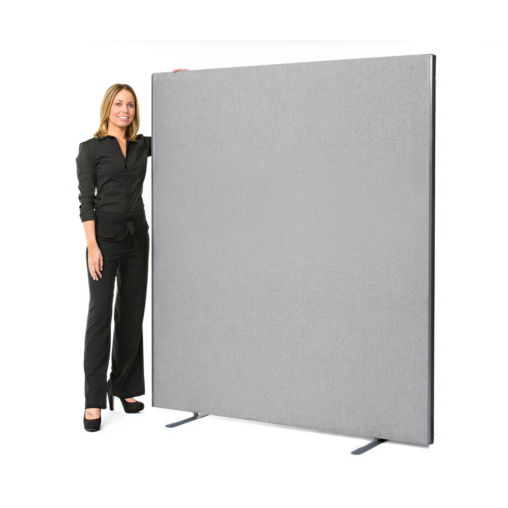 Standard Acoustic Office Partitions in Grey Fabric - Help To Reduce Office Noise And Distractions