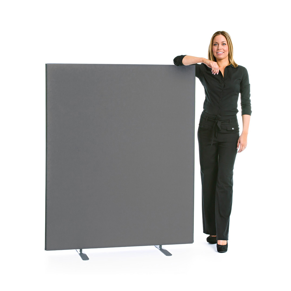 Standard Free Standing Office Screens 1600mm High In Grey  