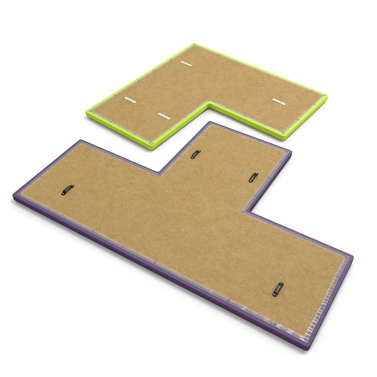 TETRATAK™ Acoustic Wall Tiles Include Two Mounting Options - Standard Keyhole Bracket (Require Screws) or 3M Command™️ Strips (Sticky Adhesive Back)