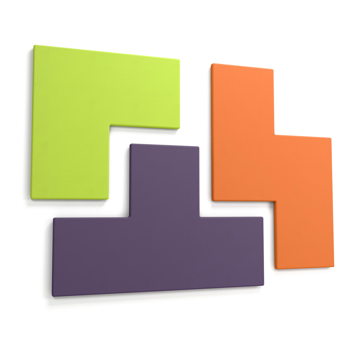 TETRATAK™ Interlocking Acoustic Wall Panels Are Available in Three Tetris Inspired Shapes