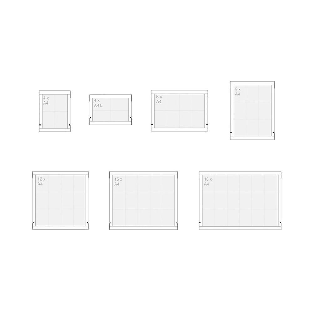 Weathershield External Noticeboard Paper Size Guide