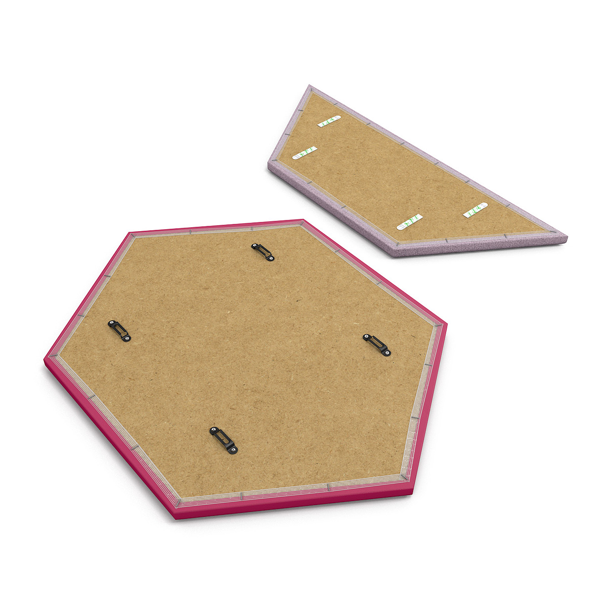 ZENARTRO™ Acoustic Wall Panels Have Two Easy-Fix Mounting Options - Keyhole Bracket or 3M Command™️ Strips